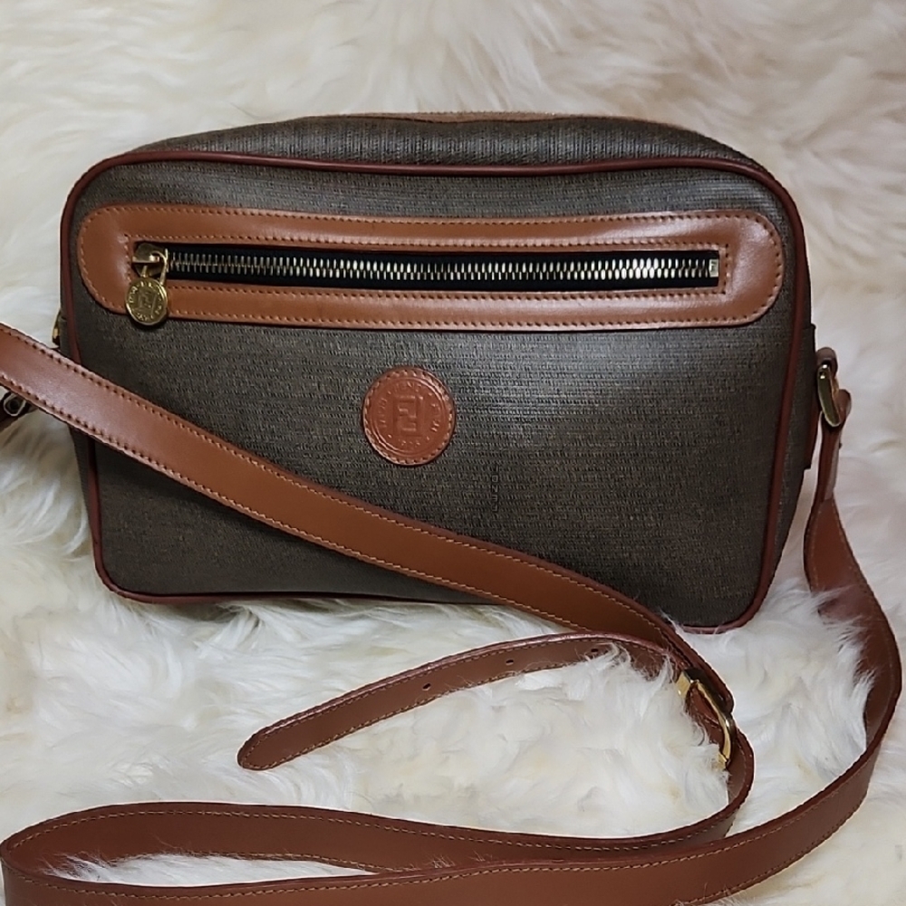 Fendi Black and Brown Mini Bag